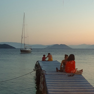 Kalamos am Abend, HELMSail yachting