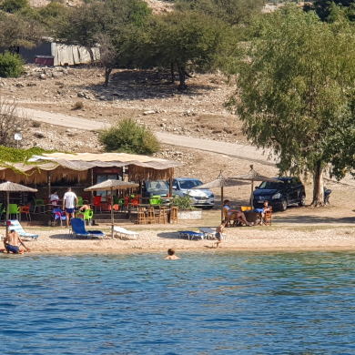greek beach bar, HELMSail yachting